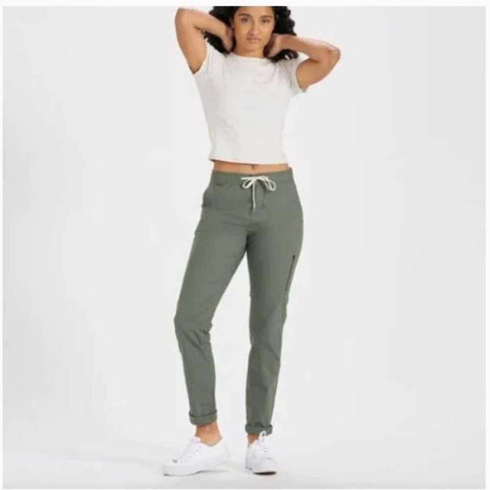 Vuori Army Green Ripstop Cargo Hiking Outdoor Athleisure Pants Size Large